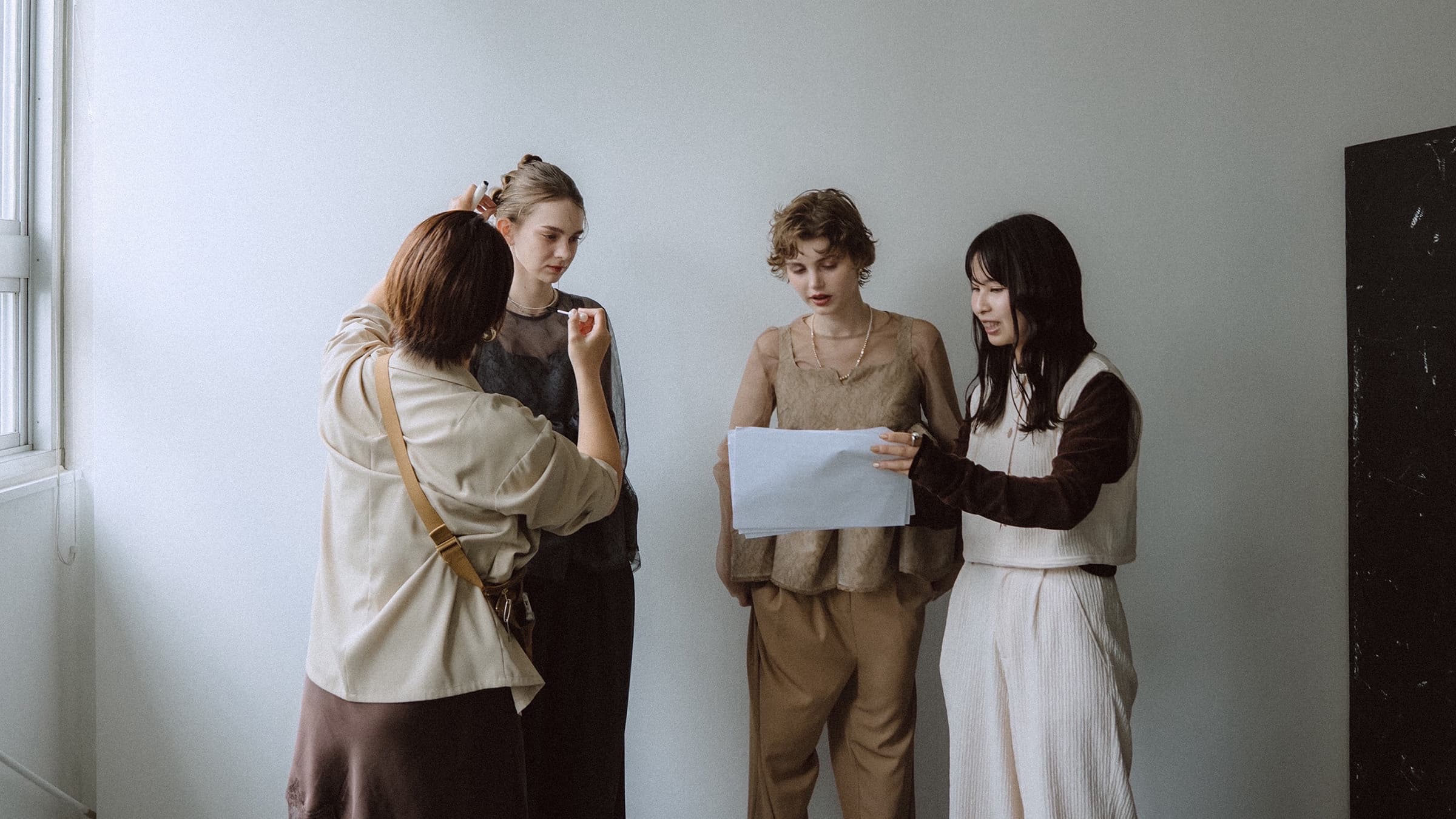 Fashion designers at work